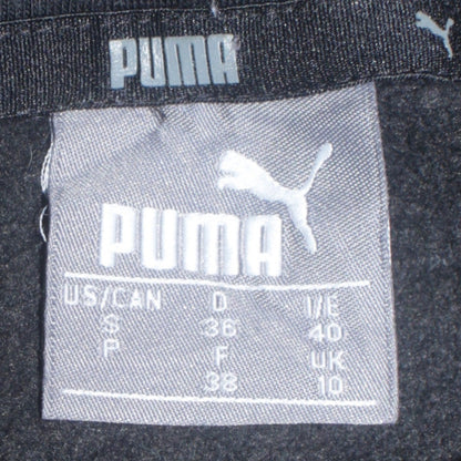 Puma Women Black Pullover Hoodie UK 10 Logo Sportswear