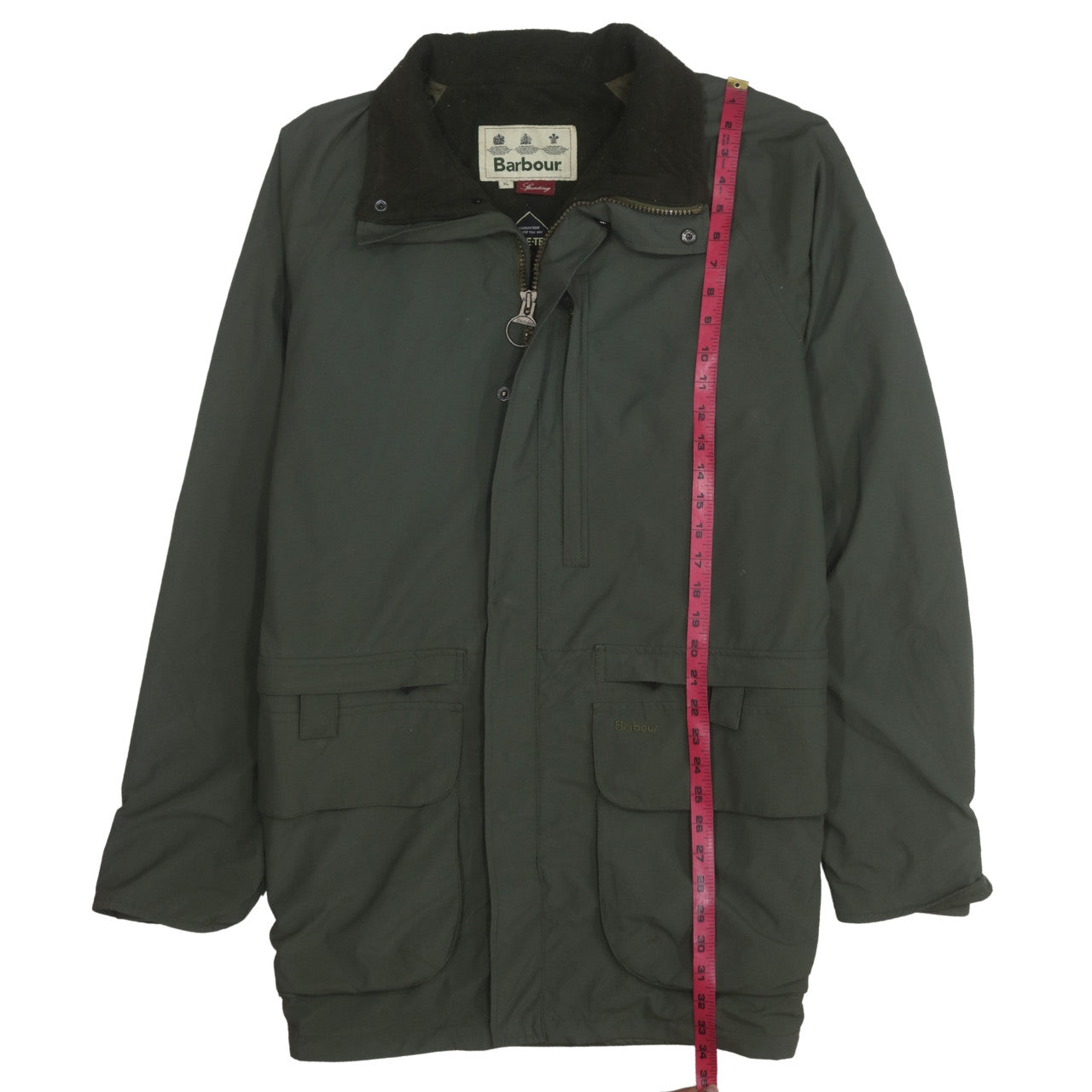 Barbour Mens Green XL Waterproof Field Jacket Outdoor Coat