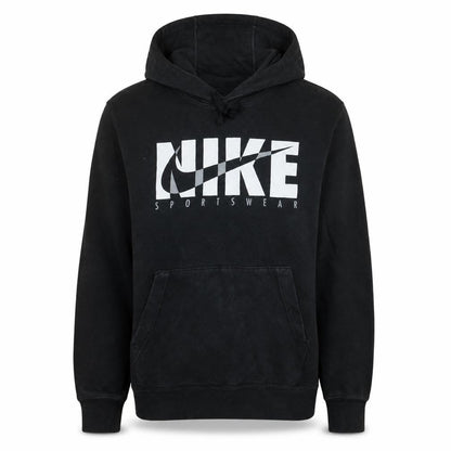 Nike Mens Black Pullover Hoodie Small Sportswear Graphic Print