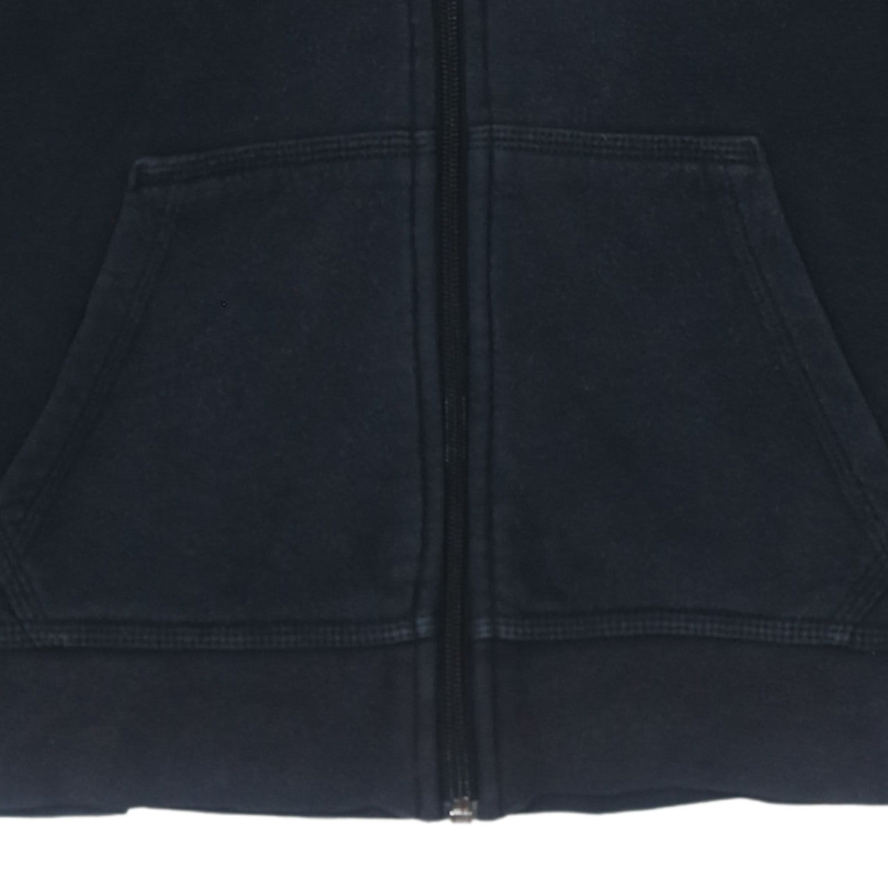 Nike Boys Black Full Zip Hoodie Sweatshirt M 10-12 Years Fleece Lined