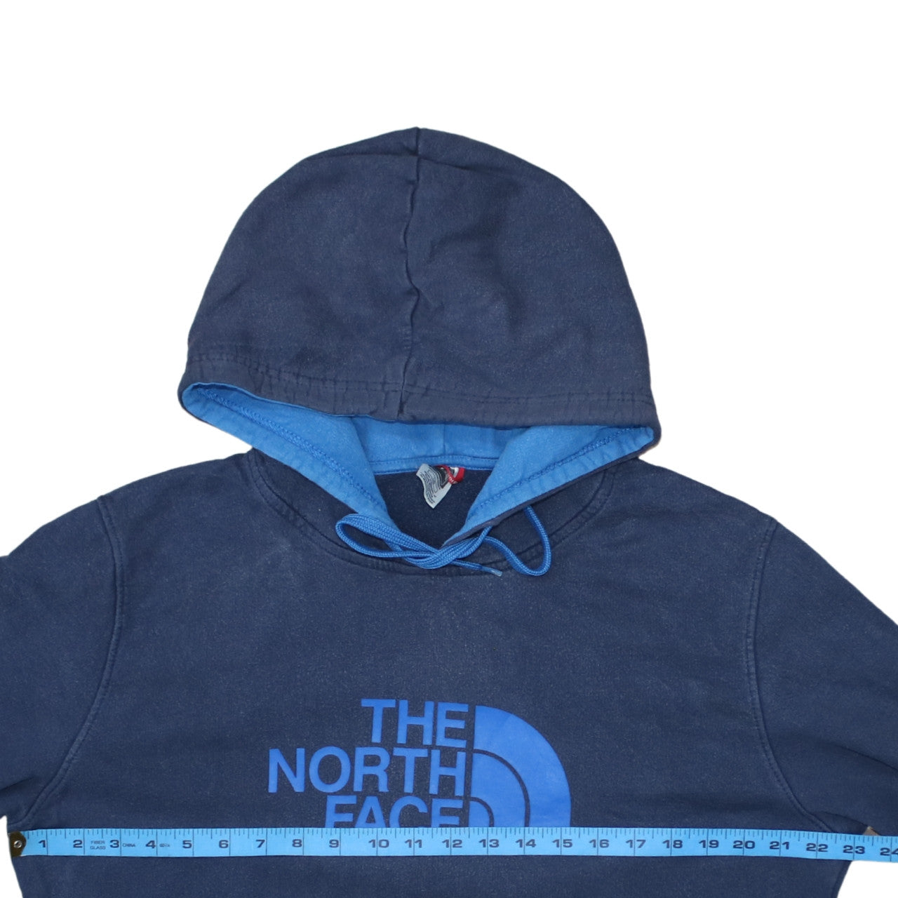 The North Face Men's Blue Pullover Hoodie L Graphic Logo Outdoor