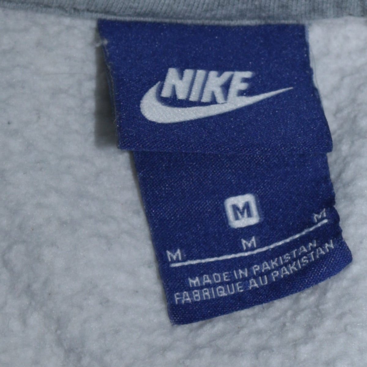 Nike Men's Grey Pullover Sweatshirt M Crew Neck Fleece Regular Fit