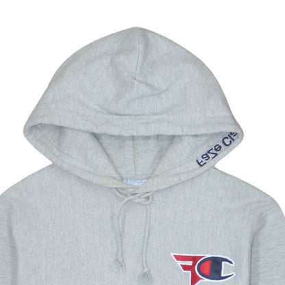 Champion Men's Grey Small Pullover Hoodie with Logo