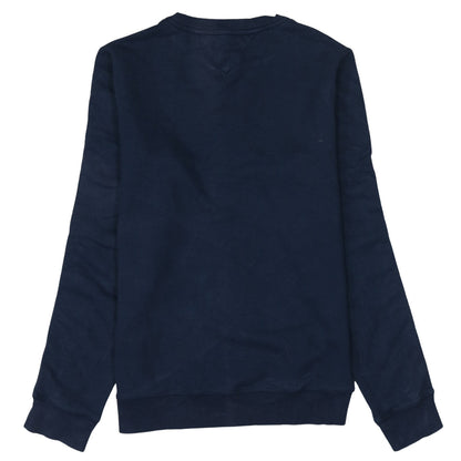 Tommy Hilfiger Men Blue Crew Neck Logo Tape Sweatshirt Size S