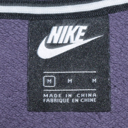 Nike Women Purple Full Zip Hoodie Size M Cotton Blend Casual