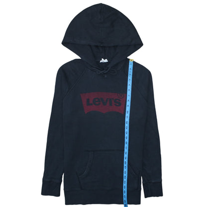 Levi's Men's Black Pullover Hoodie Small Regular Fit Logo Design