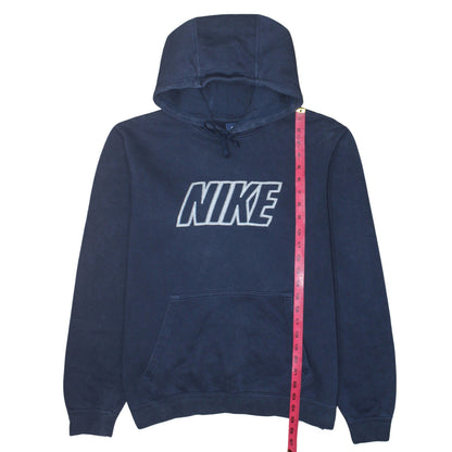 Nike Men's Blue Pullover Hoodie M Logo Fleece Sweatshirt