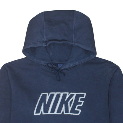Nike Men's Blue Pullover Hoodie M Logo Fleece Sweatshirt