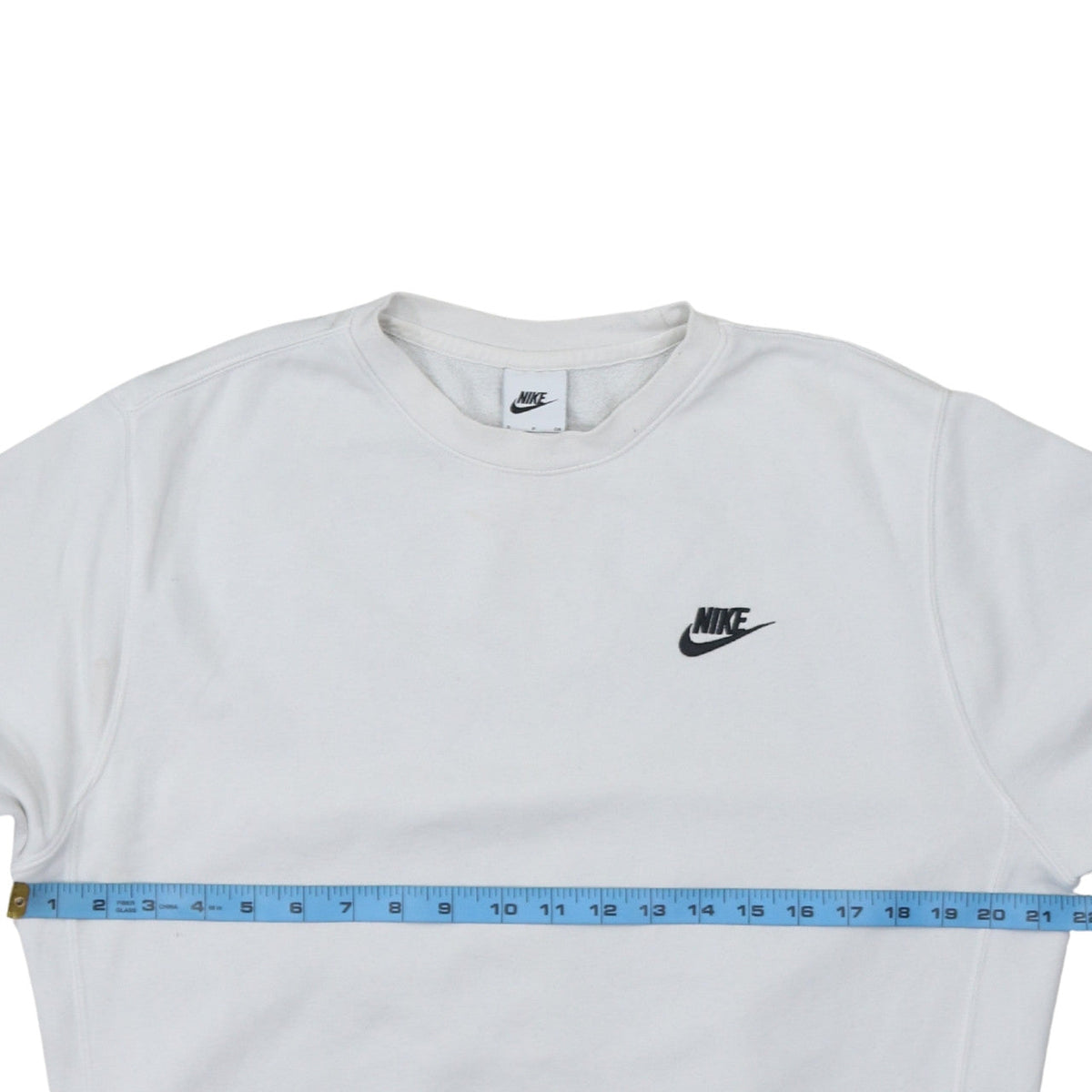 Nike Men's White Crew Neck Pullover Sweatshirt Small