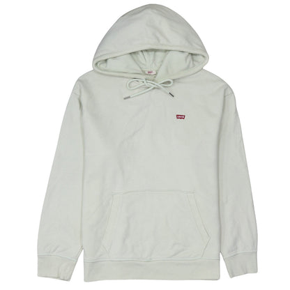 Levi's Men's White Pullover Hoodie Medium Regular Fit Logo