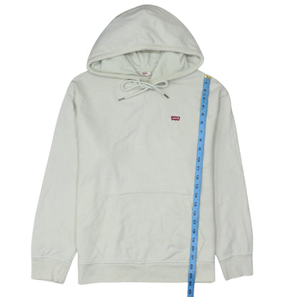 Levi's Men's White Pullover Hoodie Medium Regular Fit Logo