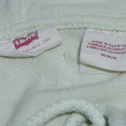 Levi's Men's White Pullover Hoodie Medium Regular Fit Logo