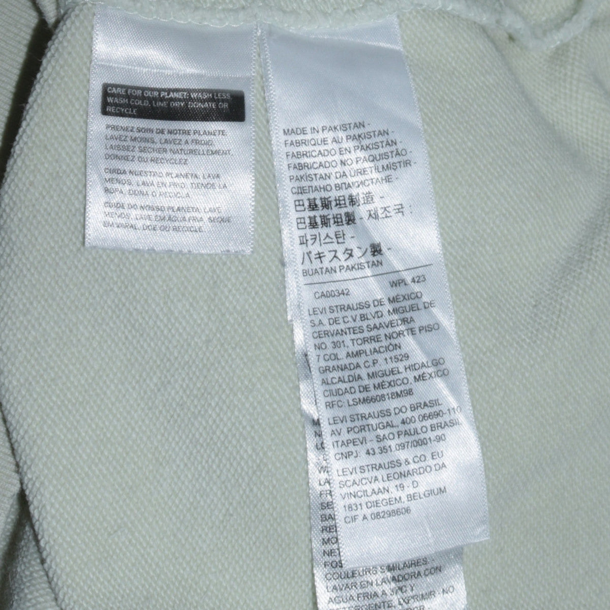 Levi's Men's White Pullover Hoodie Medium Regular Fit Logo