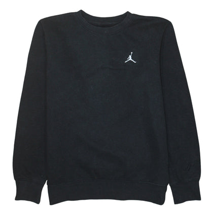 Jordan Boys Black Fleece Crew Neck Pullover Sweatshirt 14 Years