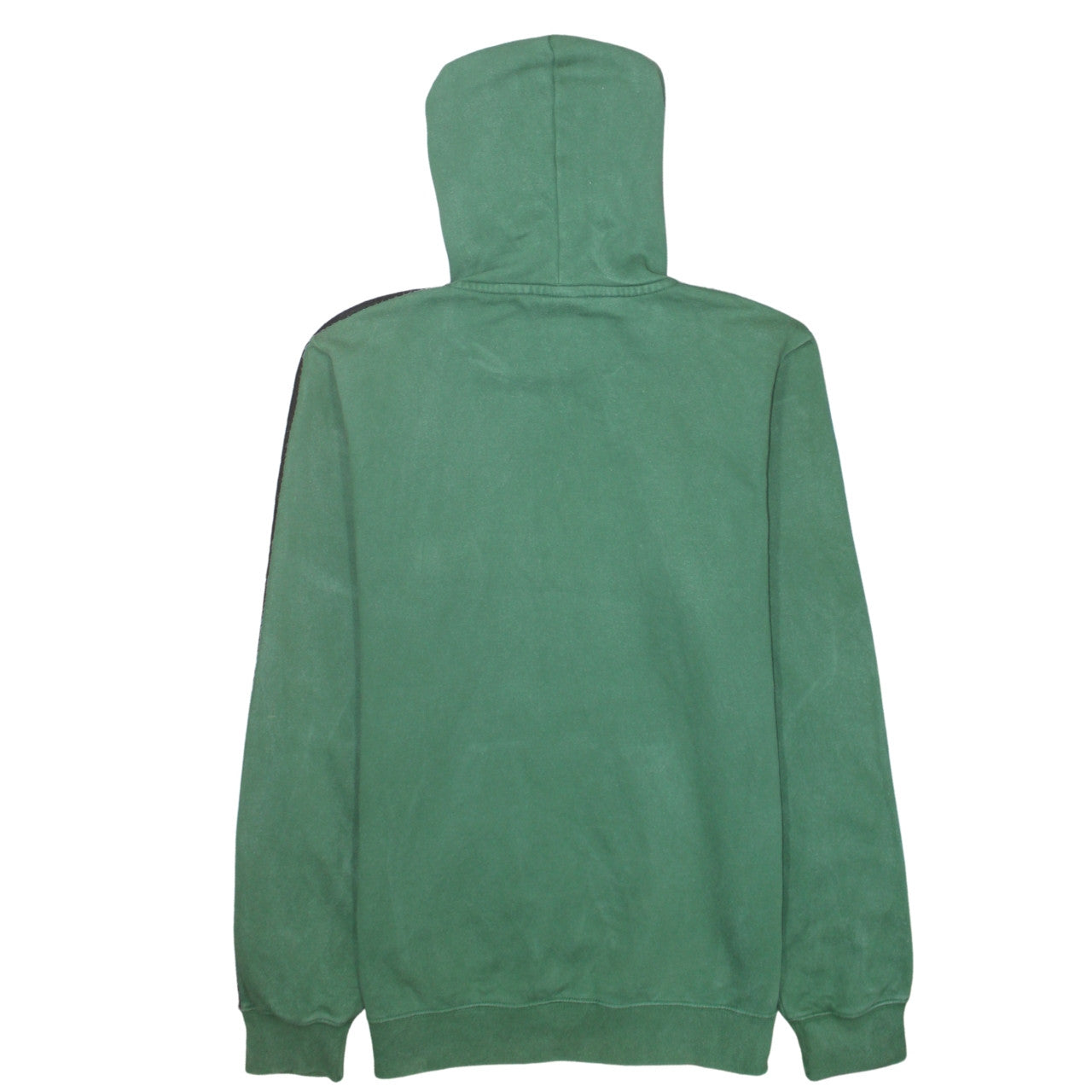 Champion Men Green Pullover Hoodie Large Logo Strip Sleeve Sportswear