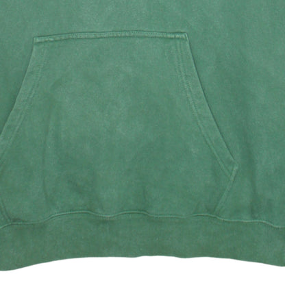 Champion Men Green Pullover Hoodie Large Logo Strip Sleeve Sportswear