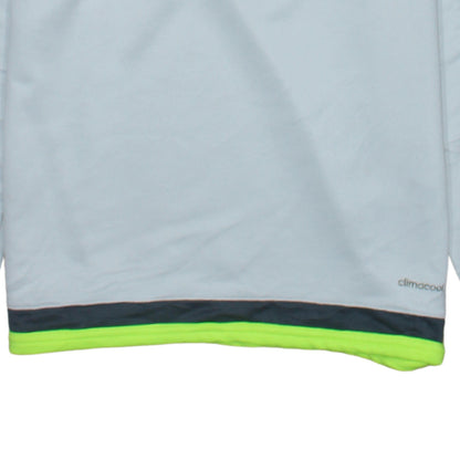 Adidas Mens White Real Madrid 1/4 Zip Football Sweatshirt M