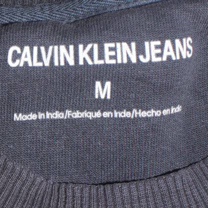 Calvin Klein Jeans Men’s Black Logo Sweatshirt M Regular Fit