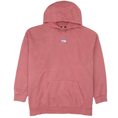 Nike Women’s Pink Pullover Hoodie XXL Cotton Blend Logo Sweatshirt