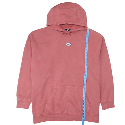 Nike Women’s Pink Pullover Hoodie XXL Cotton Blend Logo Sweatshirt