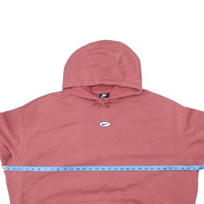 Nike Women’s Pink Pullover Hoodie XXL Cotton Blend Logo Sweatshirt