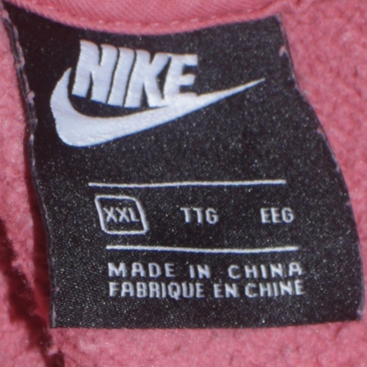 Nike Women’s Pink Pullover Hoodie XXL Cotton Blend Logo Sweatshirt