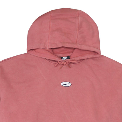 Nike Women’s Pink Pullover Hoodie XXL Cotton Blend Logo Sweatshirt