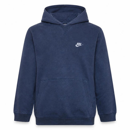 Front view of Nike boys’ blue pullover hoodie xl 13-14 years fleece sweatshirt