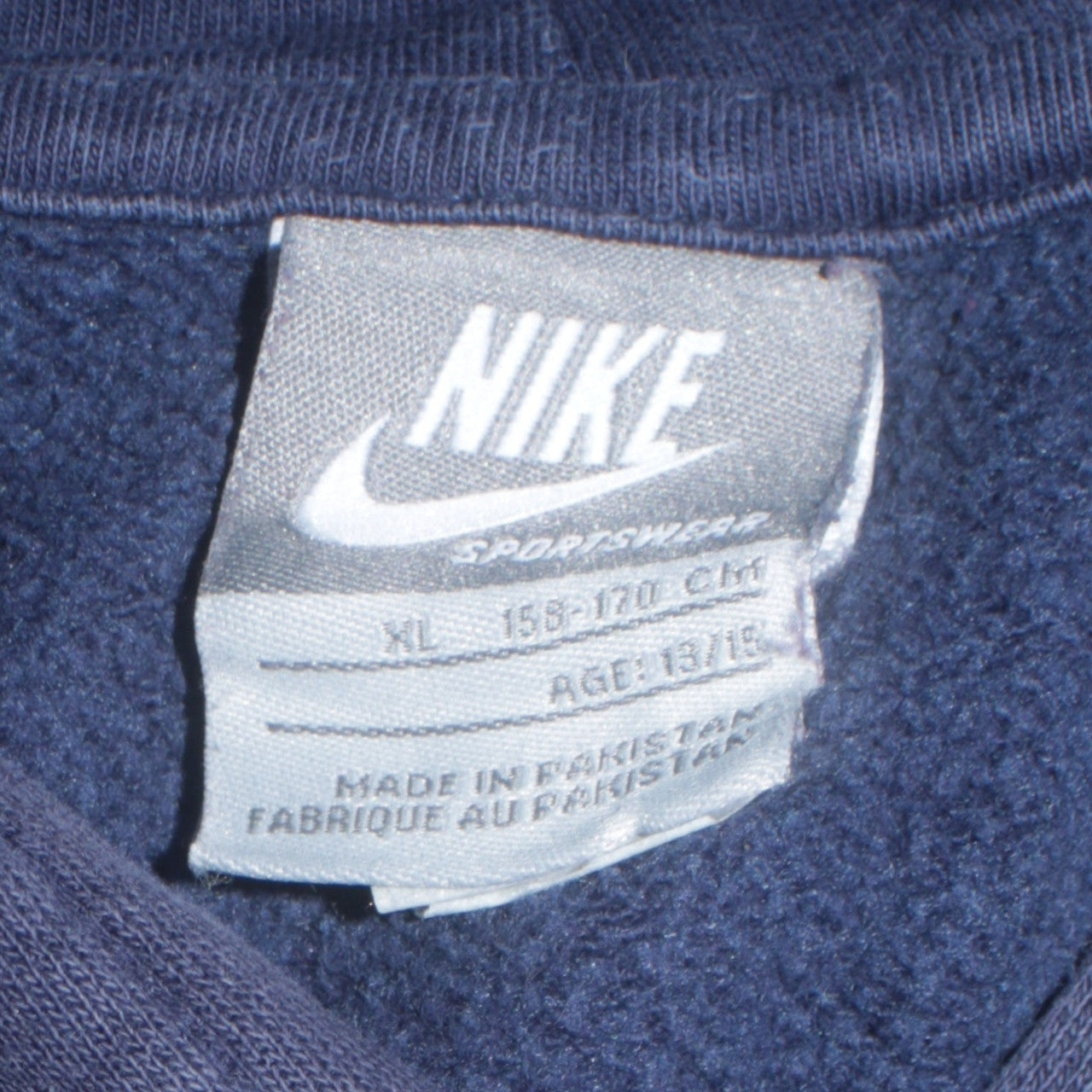 Nike Boys Blue Pullover Hoodie XL 13-14 Years Fleece Sweatshirt