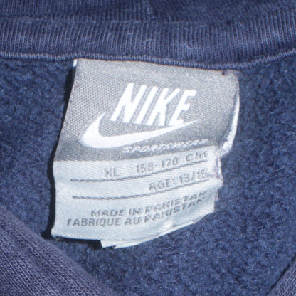 Nike Boys Blue Pullover Hoodie XL 13-14 Years Fleece Sweatshirt
