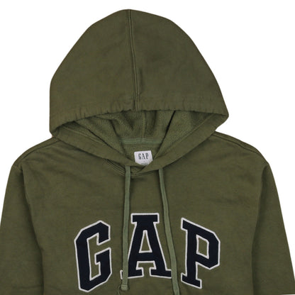 GAP Men’s Green Pullover Hoodie L Logo Fleece Sweatshirt