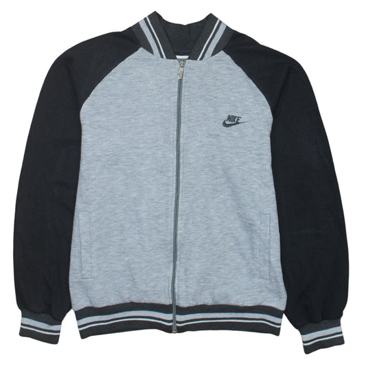 Nike Men's Grey & Black Track Jacket M Full Zip Regular Fit