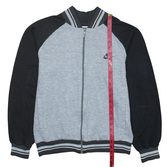 Nike Men's Grey & Black Track Jacket M Full Zip Regular Fit