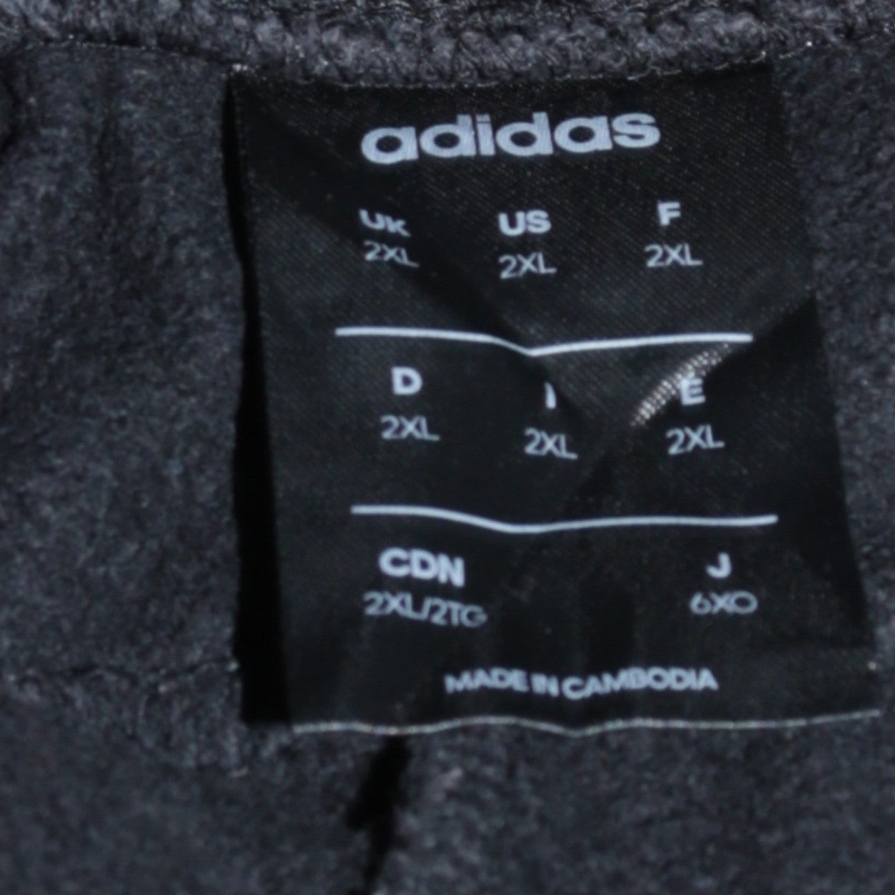 Adidas Men’s Black 2XL Jogger Sweatpants Fleece Tapered Fit