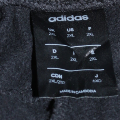 Adidas Men’s Black 2XL Jogger Sweatpants Fleece Tapered Fit