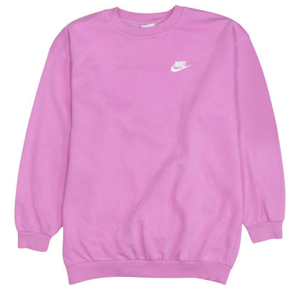 Nike Girls Pink XL Pullover Crew Neck Fleece Sweatshirt