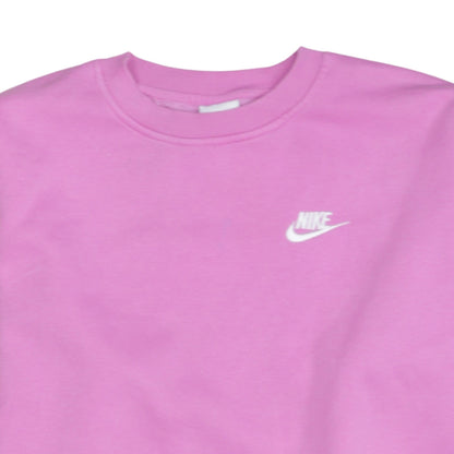Nike Girls Pink XL Pullover Crew Neck Fleece Sweatshirt