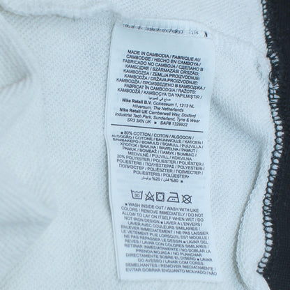 Nike Womens Black & White Pullover Sweatshirt XS Graphic Logo Crew Neck
