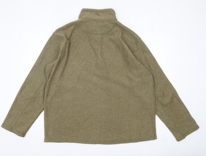 Peter Storm Men's Green 2XL Pullover Fleece 1/2 Zip Sweatshirt