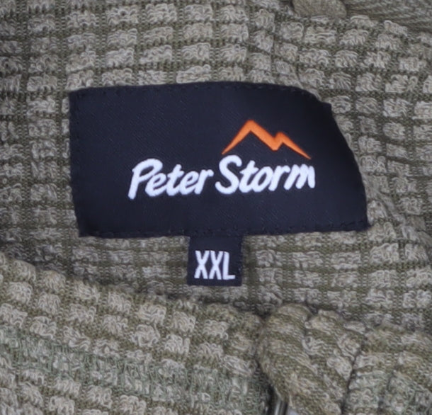 Peter Storm Men's Green 2XL Pullover Fleece 1/2 Zip Sweatshirt