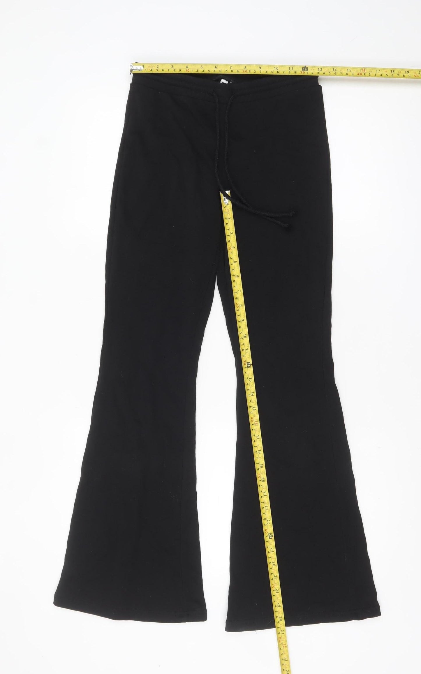 H&M Divided Black XS Womens Flared Sweatpants Cotton Blend