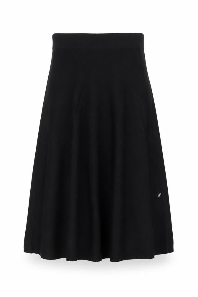 Marks and Spencer Women’s Black Knit A-Line Midi Skirt Size 12