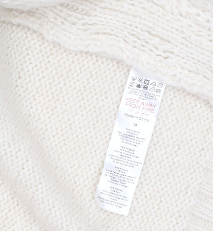 PrettyLittleThing Women Ivory Chunky Knit Cardigan M