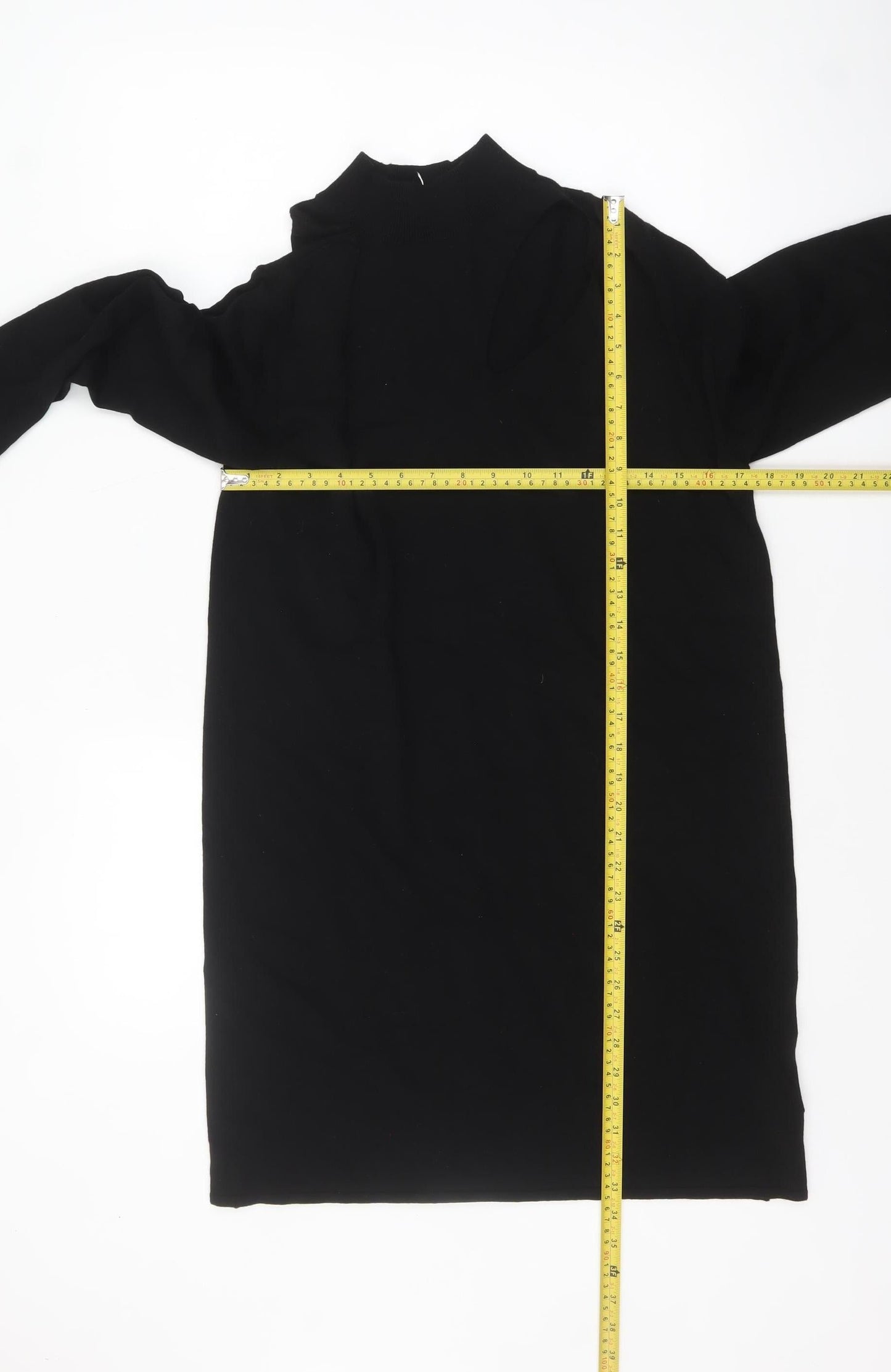 Hush Women's Black Mock Neck Long Sleeve Pullover Jumper Size 8