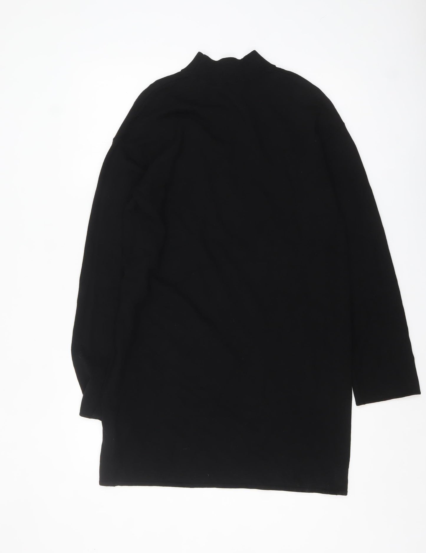Hush Women's Black Mock Neck Long Sleeve Pullover Jumper Size 8