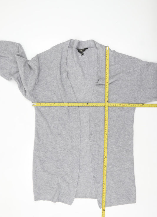 Lipsy Women’s Grey Long Sleeve Open Cardigan UK 16