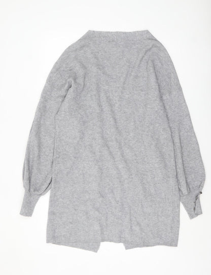 Lipsy Women’s Grey Long Sleeve Open Cardigan UK 16