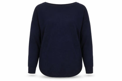 Joules Women Blue Cotton Crew Neck Long Sleeve Pullover Jumper Size 10