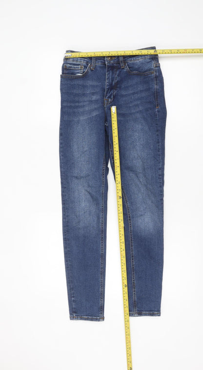 New Look Men Blue Skinny Stretch Denim Jeans Size 28x30