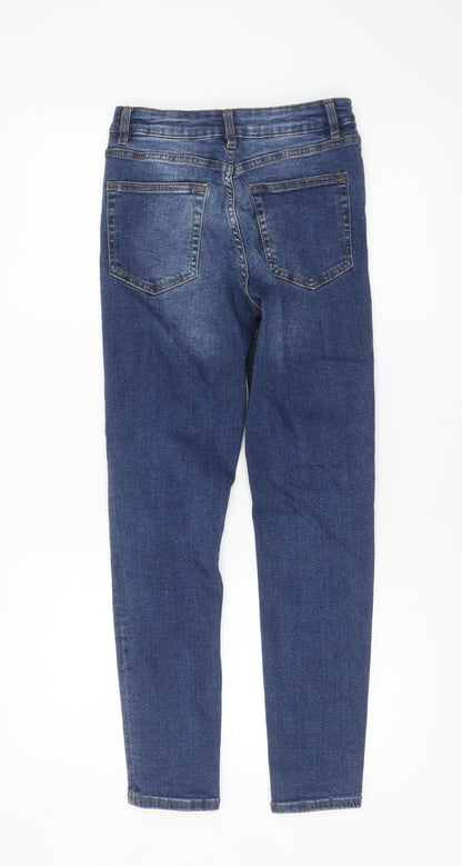 New Look Men Blue Skinny Stretch Denim Jeans Size 28x30